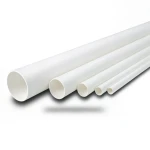 مواسير UPVC الوطني جدول 40 مقاس ½ إنش سمك 2.77 مم لون أبيض