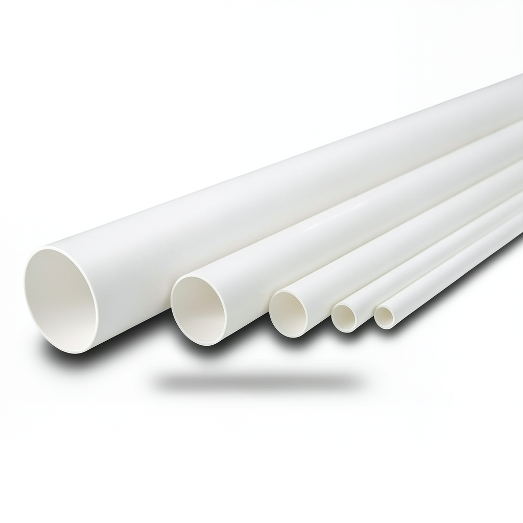 UPVC Pipes National Kham Schedule 40 Size ½ Inch Thickness 2.77 mm White Colour