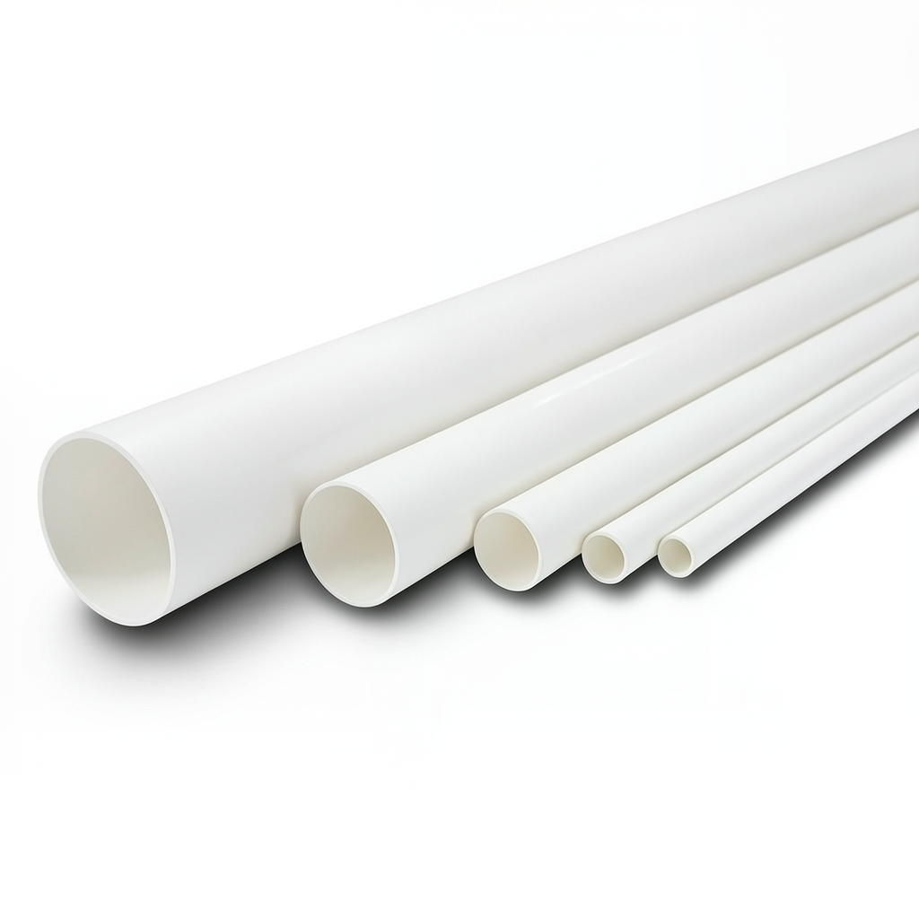 مواسير UPVC جدول 40 مقاس 2 إنش سمك 3.91 مم لون أبيض