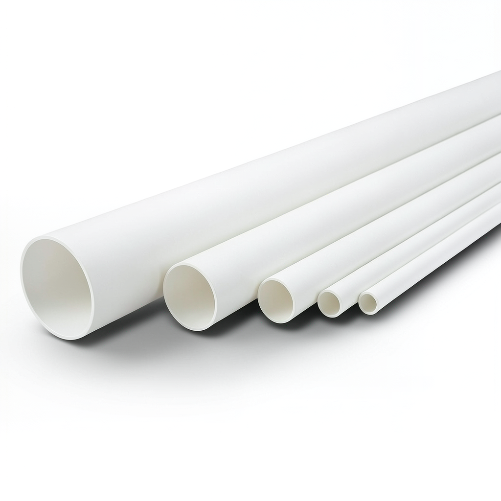 مواسير UPVC الوطني جدول 40 مقاس 1 إنش سمك 3.38 مم لون أبيض