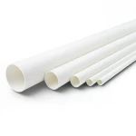 مواسير UPVC الوطني ضغط 40 مقاس ½ 2 إنش سمك 5.16 مم وزن 1.57 كجم/م أبيض