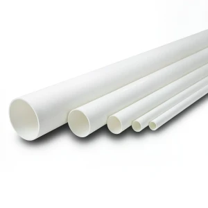 مواسير UPVC جدول 40 مقاس ½ 1 إنش سمك 3.68 مم لون أبيض