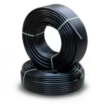 أنابيب HDPE PE 63 ضغط 6 بار قطر خارجي 75 مم سمك 4.3 مم لون أسود