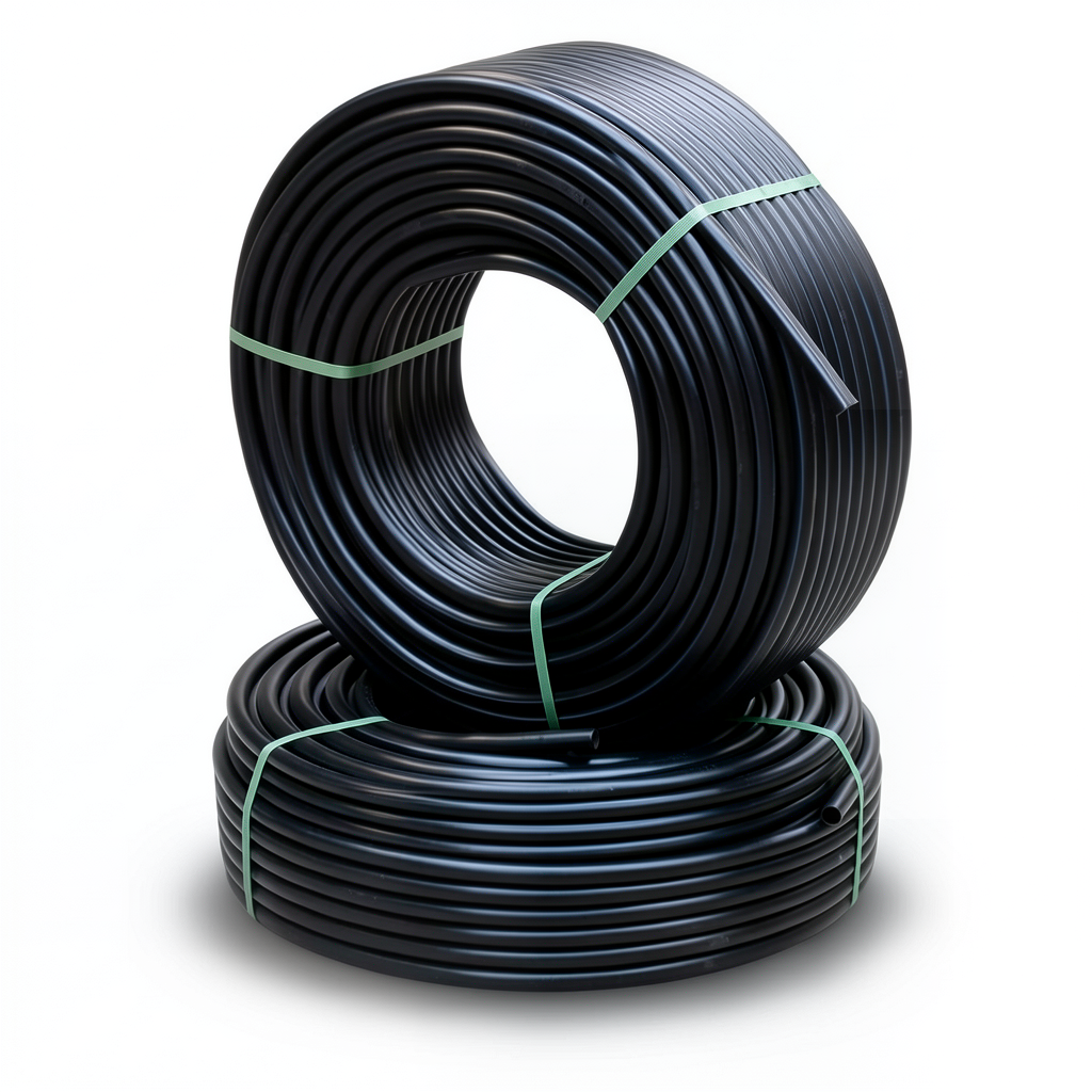 HDPE Pipes PE 63 Pressure 6 Bar Outside Diameter 75 mm Thickness 4.3 mm Black
