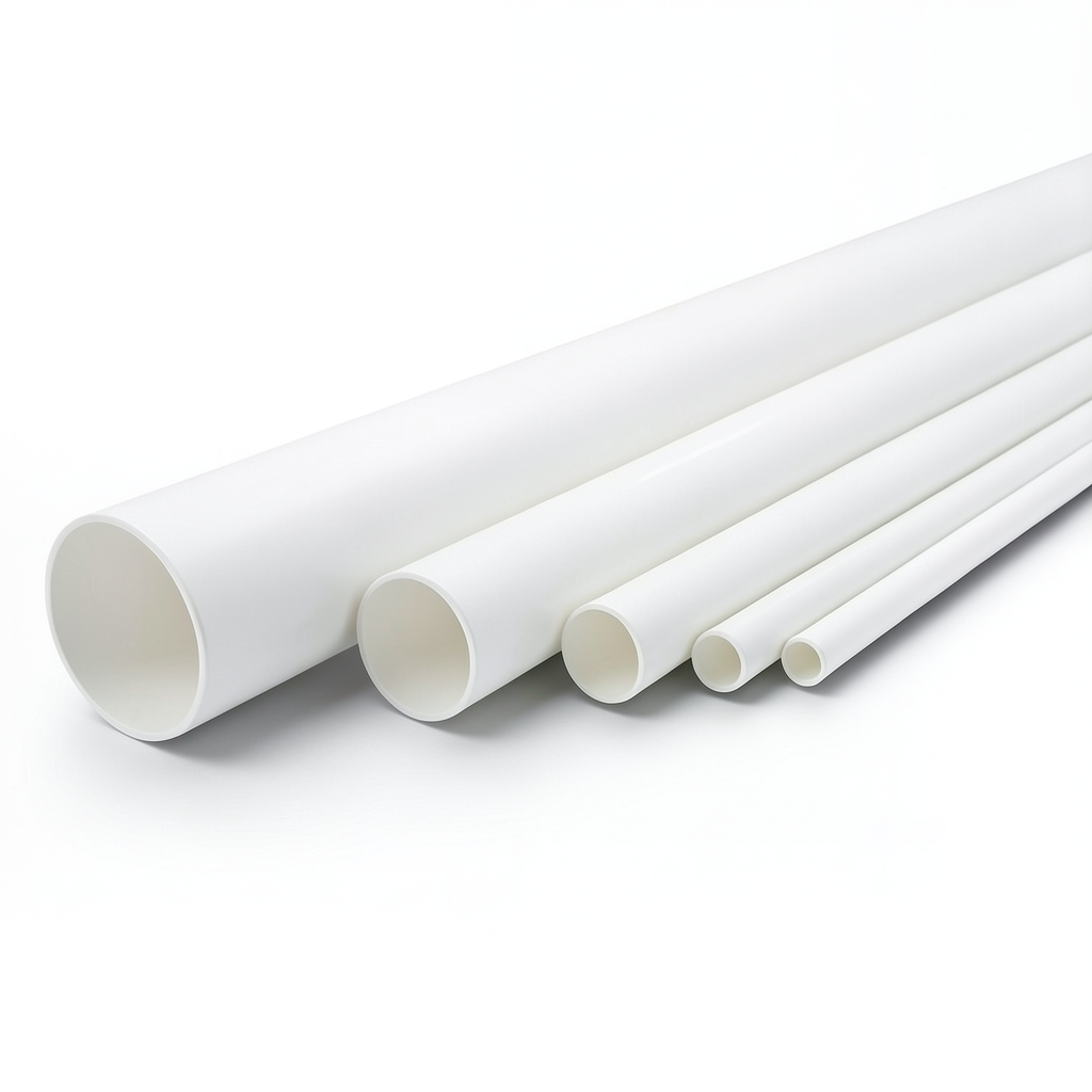 مواسير UPVC الوطني جدول 40 مقاس 5 إنش سمك 6.22 مم لون أبيض