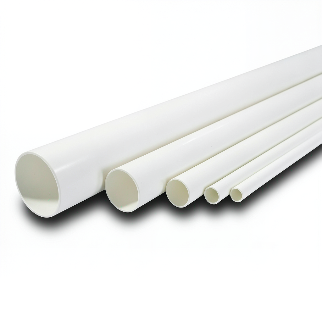 مواسير UPVC ضغط 6.9 بار مقاس 4 إنش سمك 2.8 مم لون أبيض