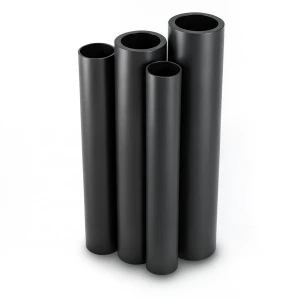 HDPE Pipes PE 63 Pressure 6 Bar Outside Diameter 160 mm Thickness 9.1 mm Black