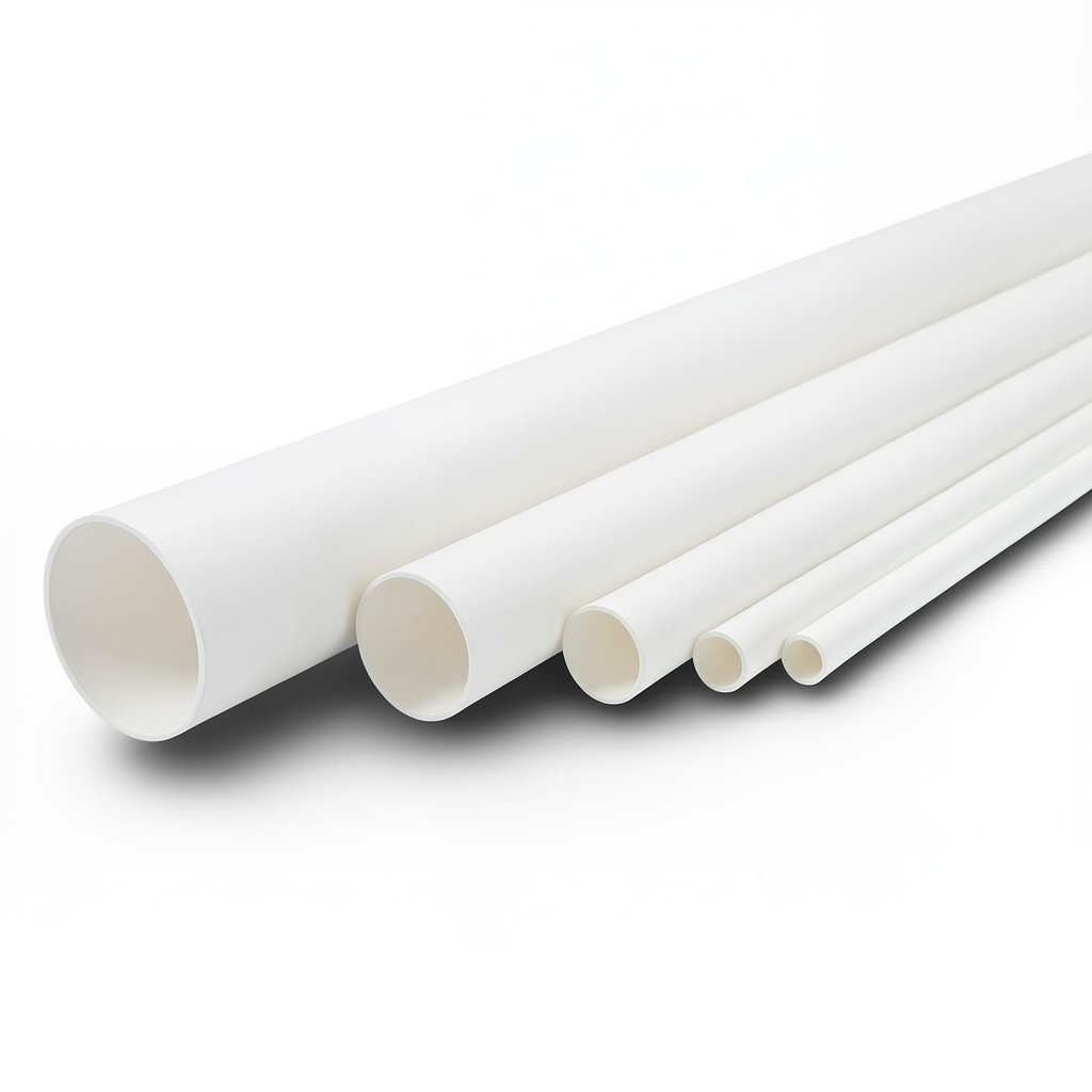 مواسير UPVC ضغط 6.9 بار مقاس 8 إنش سمك 5.33 مم لون أبيض