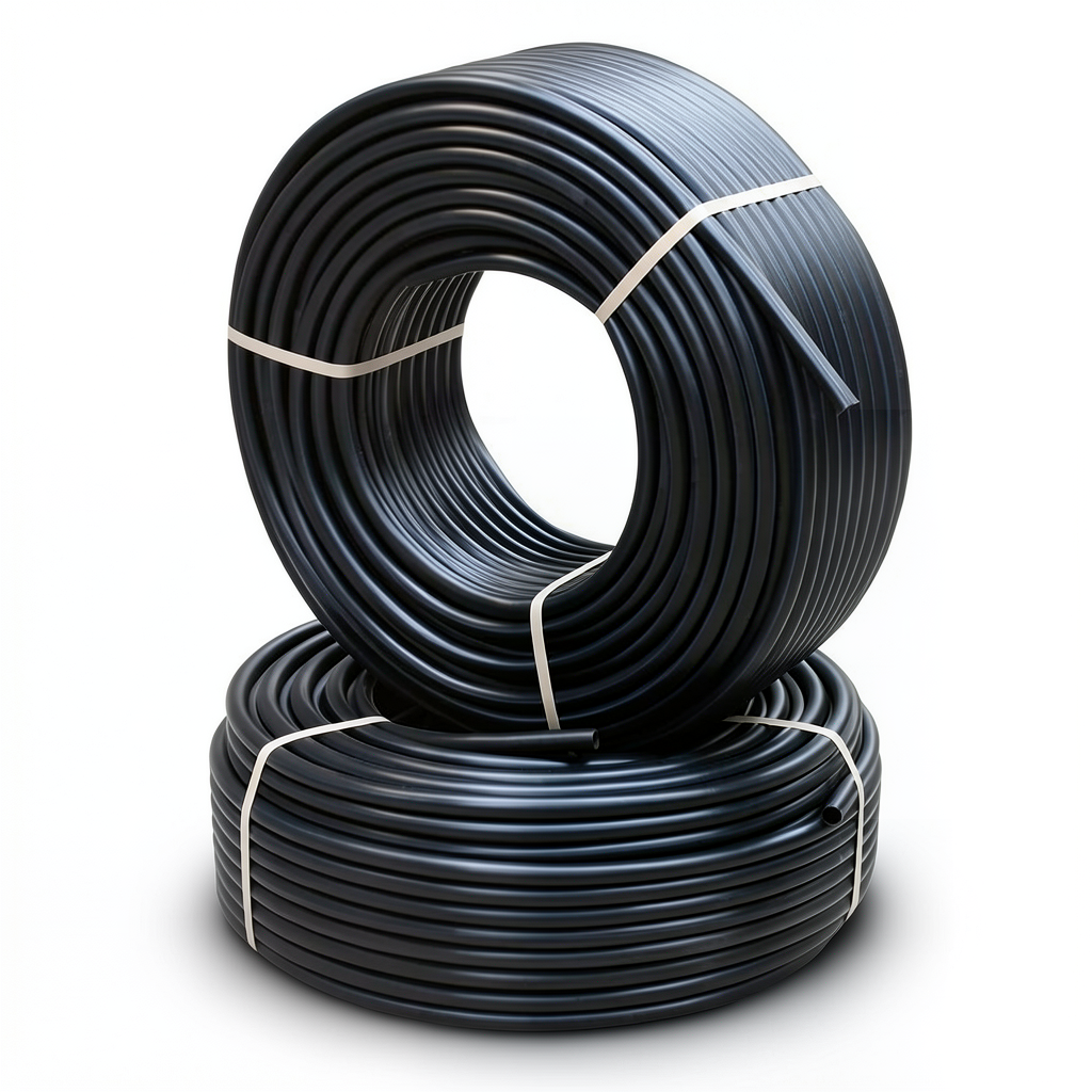 أنابيب HDPE الراجحي PE 63 ضغط 6 بار قطر خارجي 125 مم سمك 7.1 مم لون أسود