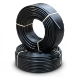 أنابيب HDPE الراجحي PE 63 ضغط 6 بار قطر خارجي 125 مم سمك 7.1 مم لون أسود