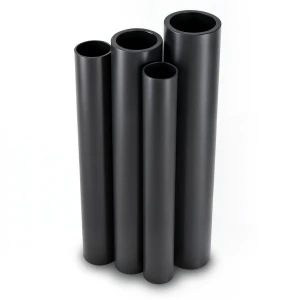 HDPE Pipes PE 63 Pressure 6 Bar Outside Diameter 180 mm Thickness 10.2 mm Black