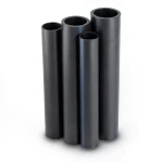 مواسير HDPE PE 63 ضغط 6 بار قطر خارجي 200 مم سمك 11.4 مم أسود