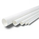 مواسير UPVC ضغط اسمي 8.6 بار مقاس ½ و1 إنش سمك 1.52 مم لون أبيض