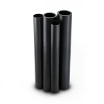 مواسير HDPE PE 63 ضغط 6 بار قطر خارجي 160 مم سمك 9.1 مم لون أسود