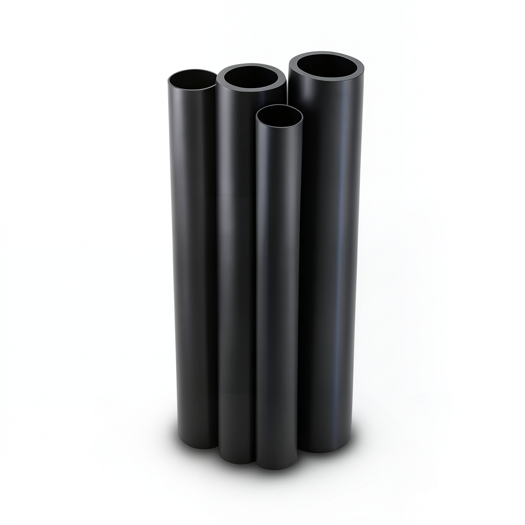 مواسير HDPE PE 63 ضغط 6 بار قطر خارجي 160 مم سمك 9.1 مم لون أسود