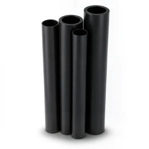 HDPE Pipes PE 63 Pressure 6 Bar 225 mm Diameter 12.8 mm Thickness Black