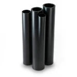 HDPE Pipes PE 63 Pressure 6 Bar Diameter 250 mm Thickness 14.2 mm Black