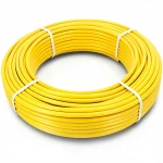 أنابيب HDPE الراجحي PE 100 ضغط 6 بار قطر خارجي 32 مم سمك 2.3 مم لون أصفر 