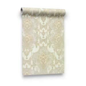 Italian Wall Decoration 10m x 1.06m Beige Color, Model 85053
