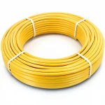 أنابيب HDPE الراجحي PE 100 ضغط 6 بار قطر خارجي 20 مم سمك 2.3 مم لون أصفر 