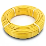 أنابيب HDPE الراجحي PE 100 ضغط 6 بار قطر خارجي 25 مم سمك 2.3 مم لون أصفر 