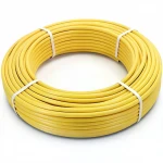 أنابيب HDPE الراجحي PE 100 ضغط 6 بار قطر خارجي 50 مم سمك 2.9 مم لون أصفر 