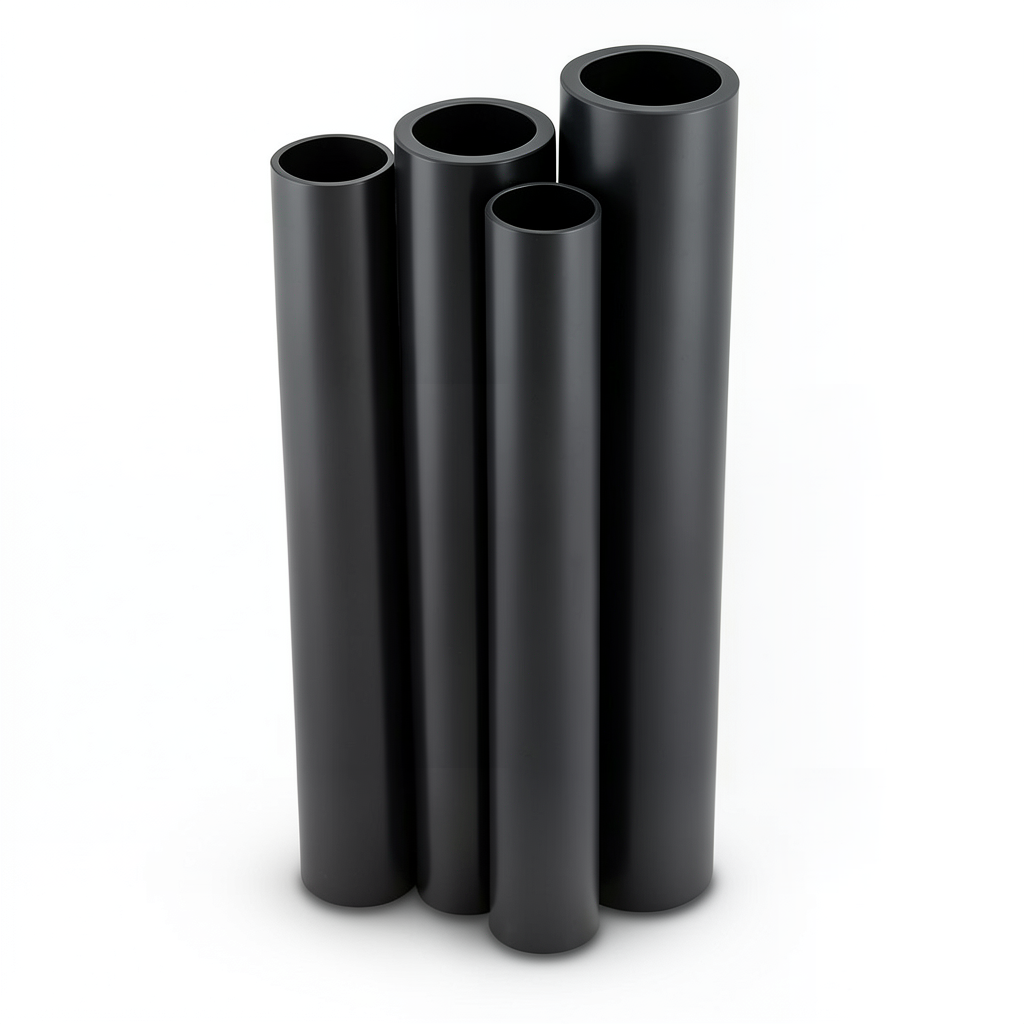 HDPE Pipes PE 63 Pressure 6 Bar Diameter 355 mm Thickness 20.1 mm Black