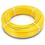 أنابيب HDPE الراجحي PE 100 ضغط 6 بار قطر خارجي 50 مم سمك 2.9 مم لون أصفر 