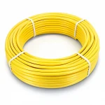 أنابيب HDPE الراجحي PE 100 ضغط 6 بار قطر خارجي 63 مم سمك 3.6 مم لون أصفر 