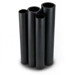 HDPE Pipes PE 63 Pressure 6 Bar Diameter 400 mm Thickness 22.7 mm Black