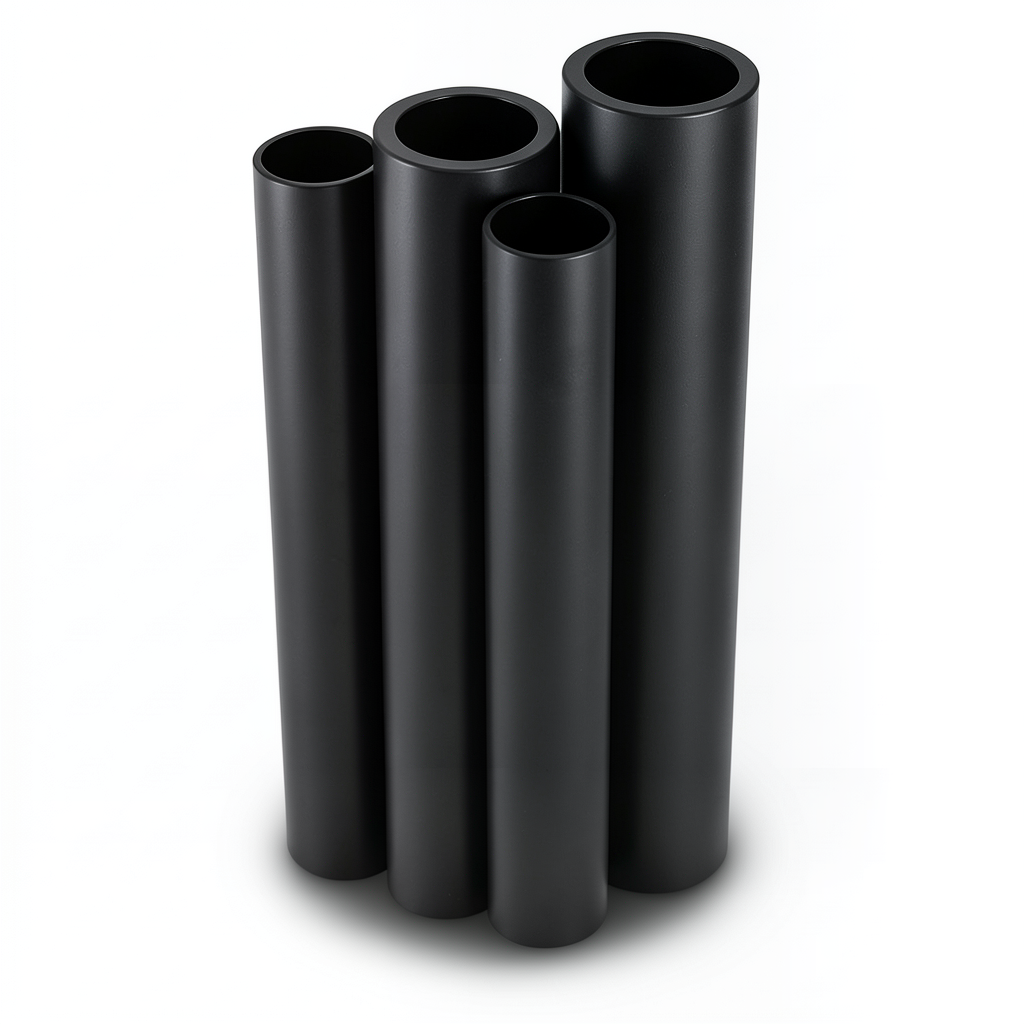 مواسير HDPE PE 63 ضغط 6 بار قطر 400 مم سمك 22.7 مم لون أسود