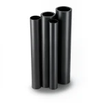 مواسير HDPE بولي ايثيلين عالي الكثافة PE 63 ضغط 6 بار قطر 355 مم سمك 20.1 مم لون أسود
