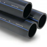 مواسير HDPE السعودى  PE 100 ضغط 6 بار قطر خارجي 75 مم سمك 2.9 مم لون اسود
