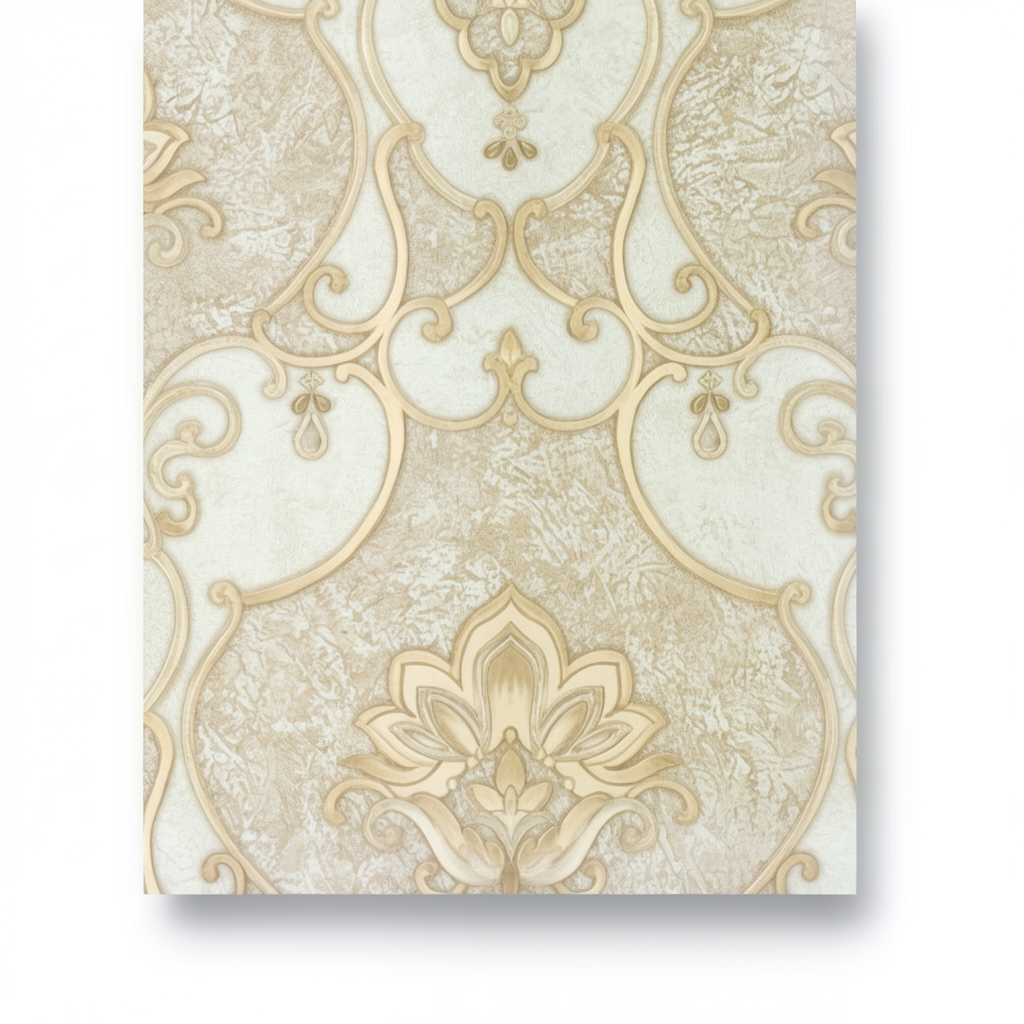 Italian Wall Decoration 10m x 1.06m Beige Color, Model 85053