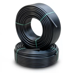 أنابيب HDPE PE 80 ضغط 10 بار قطر خارجي 110 مم سمك 8.1 مم لون أسود