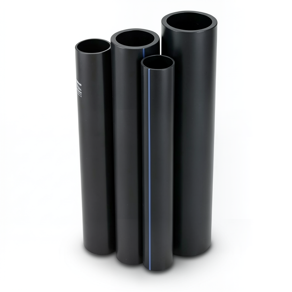 مواسير HDPE الراجحي PE 63 ضغط 6 بار قطر 450 مم سمك 25.5 مم لون أسود