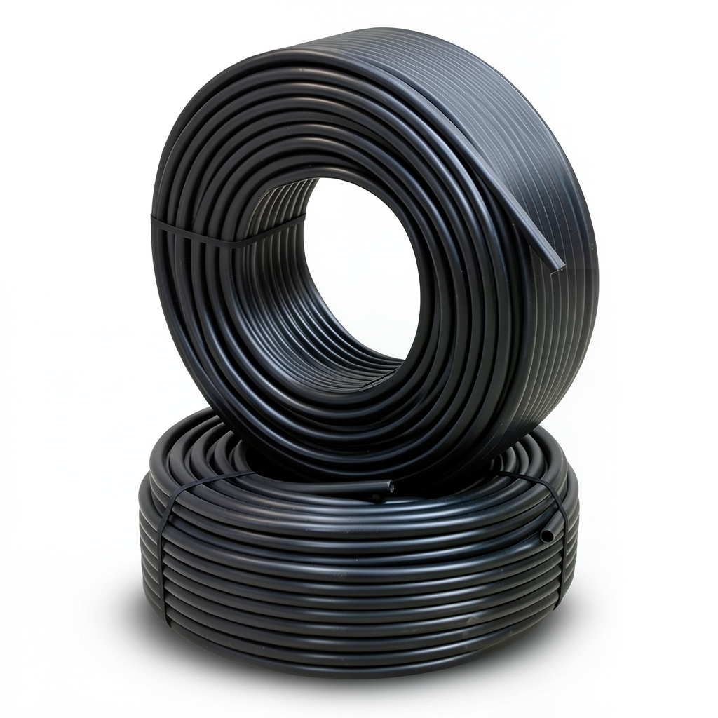 أنابيب HDPE PE 100 ضغط 12.5 بار قطر خارجي 110 مم سمك 8.1 مم لون أسود