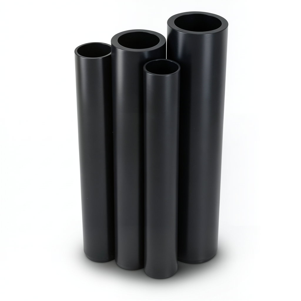 HDPE Pipes PE 63 Pressure 6 Bar 500 mm OD 28.4 mm Thickness Black