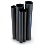 HDPE Pipes PE 80 Pressure 10 Bar 140 mm Diameter 10.3 mm Thickness Black