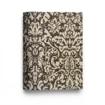 Italian Patterned Wallpaper 10m×1.06m Dark Brown with Beige, Model 5829