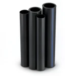 أنابيب HDPE PE 80 ضغط 10 بار قطر خارجي 160 مم سمك 11.8 مم لون أسود
