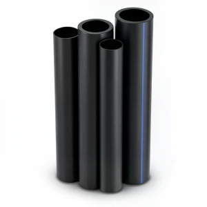 أنابيب HDPE PE 80 ضغط 10 بار قطر خارجي 160 مم سمك 11.8 مم لون أسود