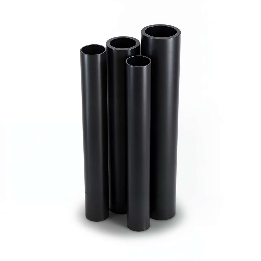 HDPE Pipes PE 100 Pressure 12.5 Bar Outside Diameter 160 mm Thickness 11.8 mm Black