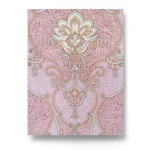 Italian Wall Decoration Pink Color, Length 10m, Width 1.06m, Model 85061