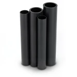 HDPE Pipes PE 80 Pressure 10 Bar 200 mm Diameter 14.7 mm Thickness Black