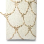 Italian Wall Covering Beige Color, 10m Length, 1.06m Width, Model 85064