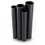 مواسير HDPE PE 80 ضغط 10 بار قطر خارجي 225 مم سمك 16.6 مم لون أسود