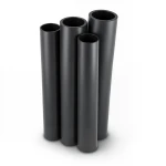 مواسير HDPE PE 100 ضغط 12.5 بار قطر خارجي 225 مم سمك 16.6 مم لون أسود