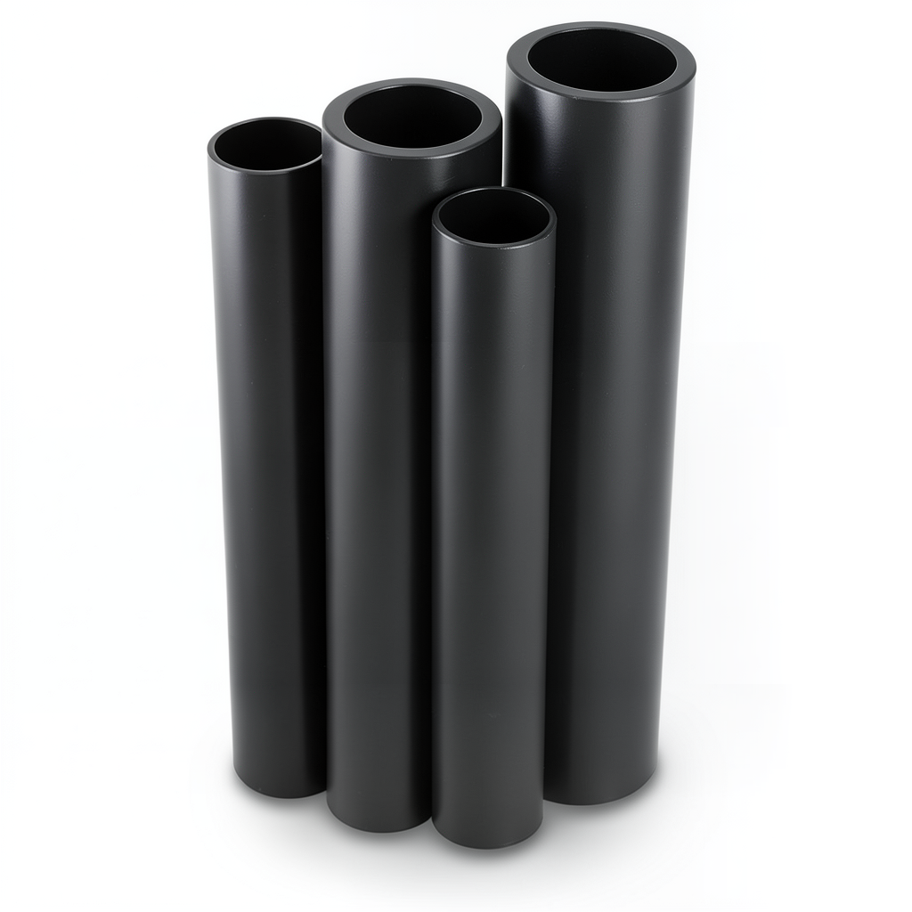 مواسير HDPE الراجحي PE 80 ضغط 10 بار قطر خارجي 250 مم سمك 18.4 مم لون أسود