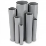 UPVC Pipes Modern Technology Nominal Pressure 6 Bar Outside Diameter 110 mm Thickness 3.2 mm Gray Colour